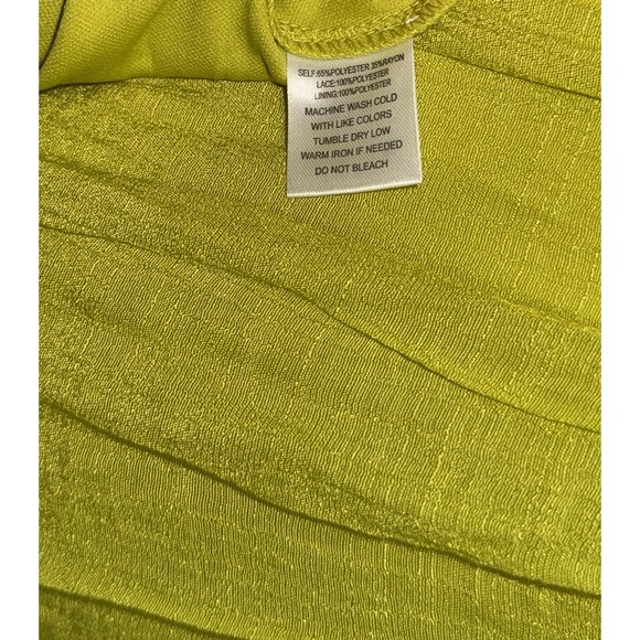 Indigo Rose lime green midi dress L(with imperfections) read description - Picture 15 of 16